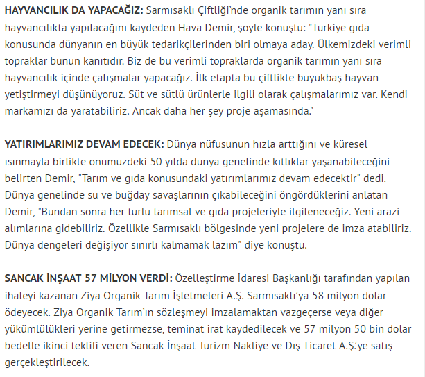 SARIMSAKLI İHALESİ-HÜRRİYET